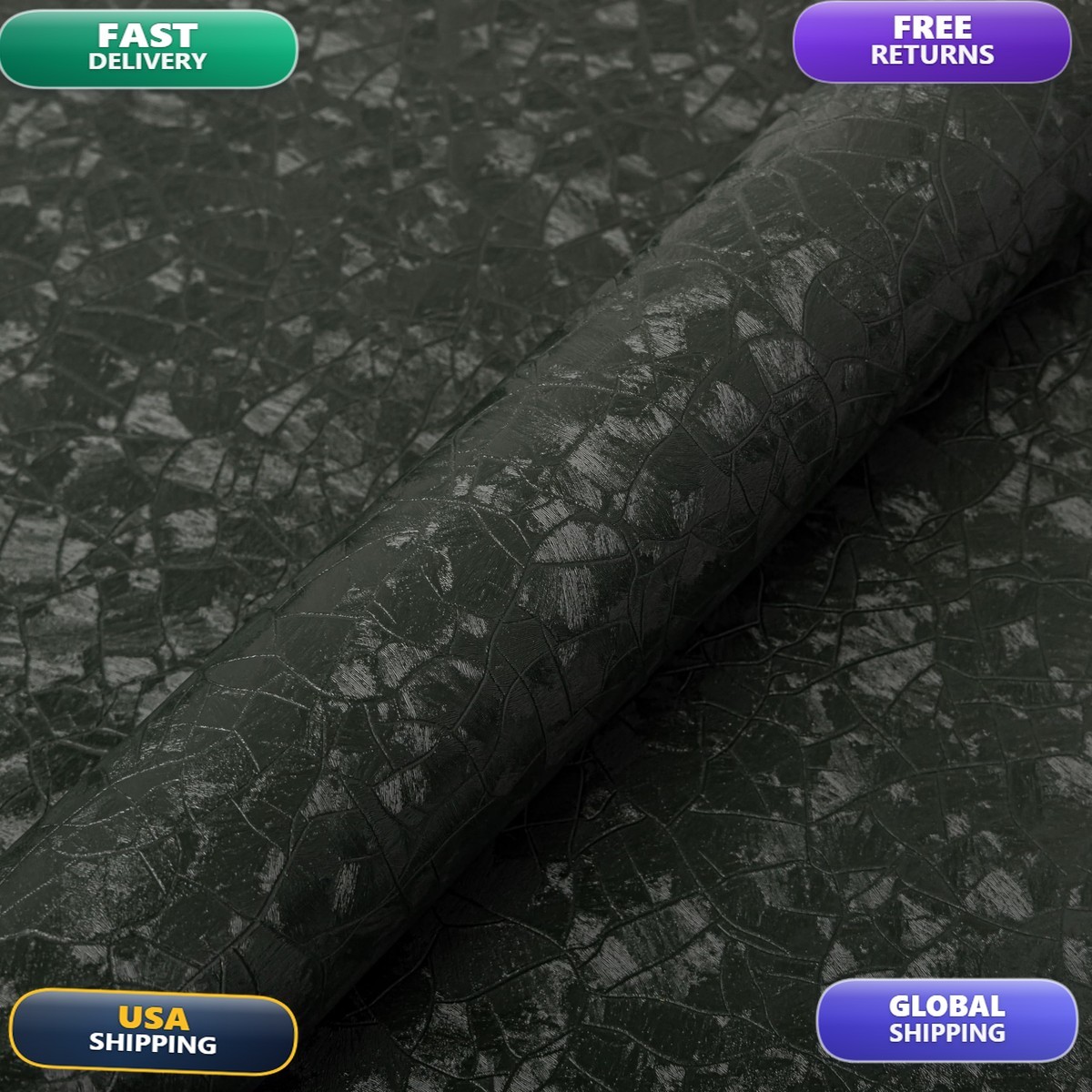 Abyssaly Dark Green Peel and Stick Wallpaper 15.7\