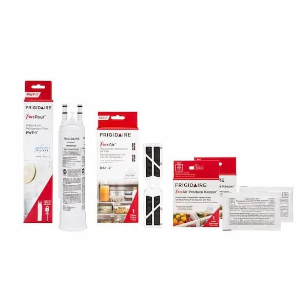 4 Pack Frigidaire Gallery Refrigerator Air & Water Combo Replacement Filter Kit