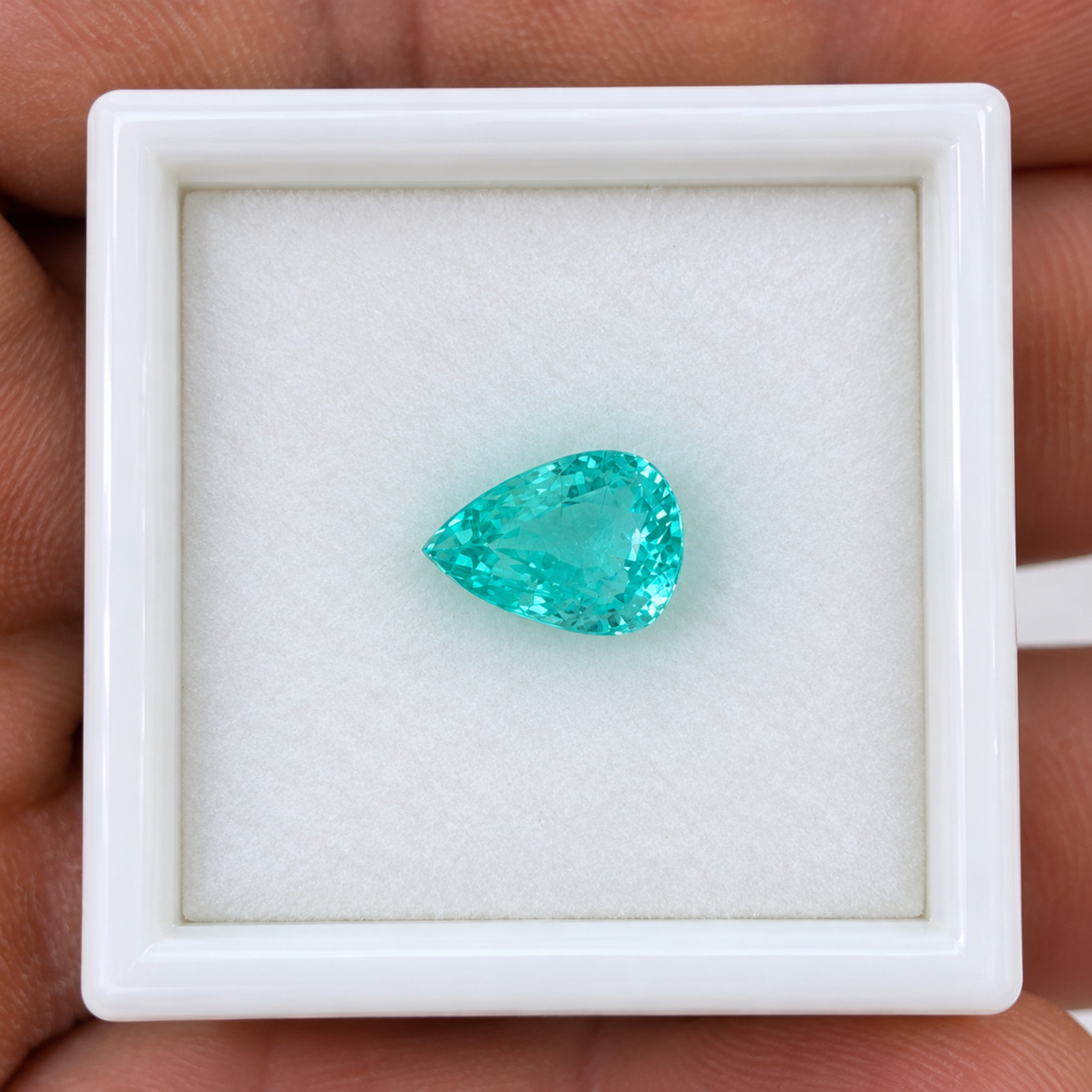 stunning pear cut paraiba tourmaline 3.02ct natural loose gemstones