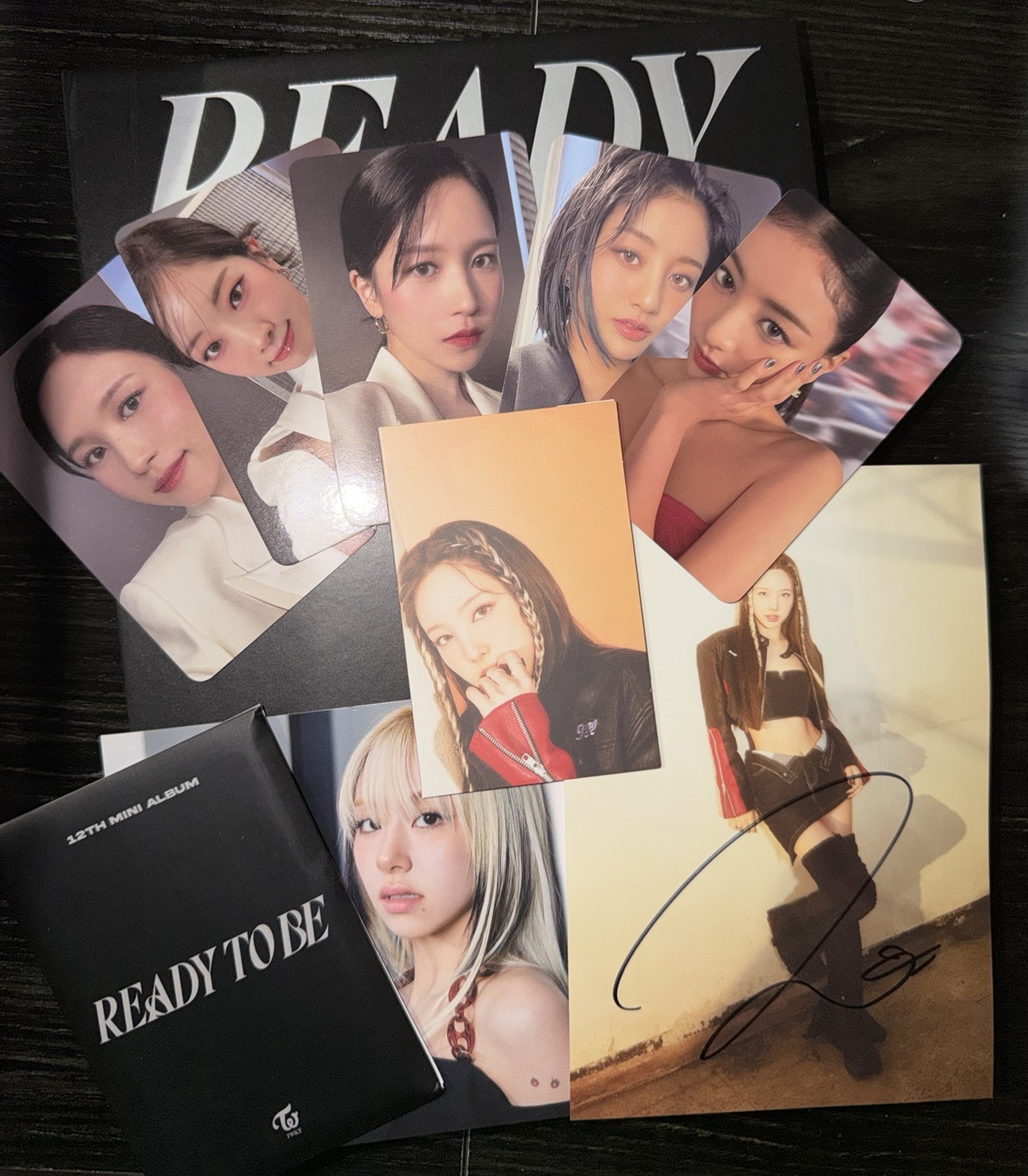 Twice Nayeon Ready to Be Album w/ Signed Photo/Postcard/Insert Twice Nayeon Ready to Be Album w/ Signed Photo/Postcard/Insert