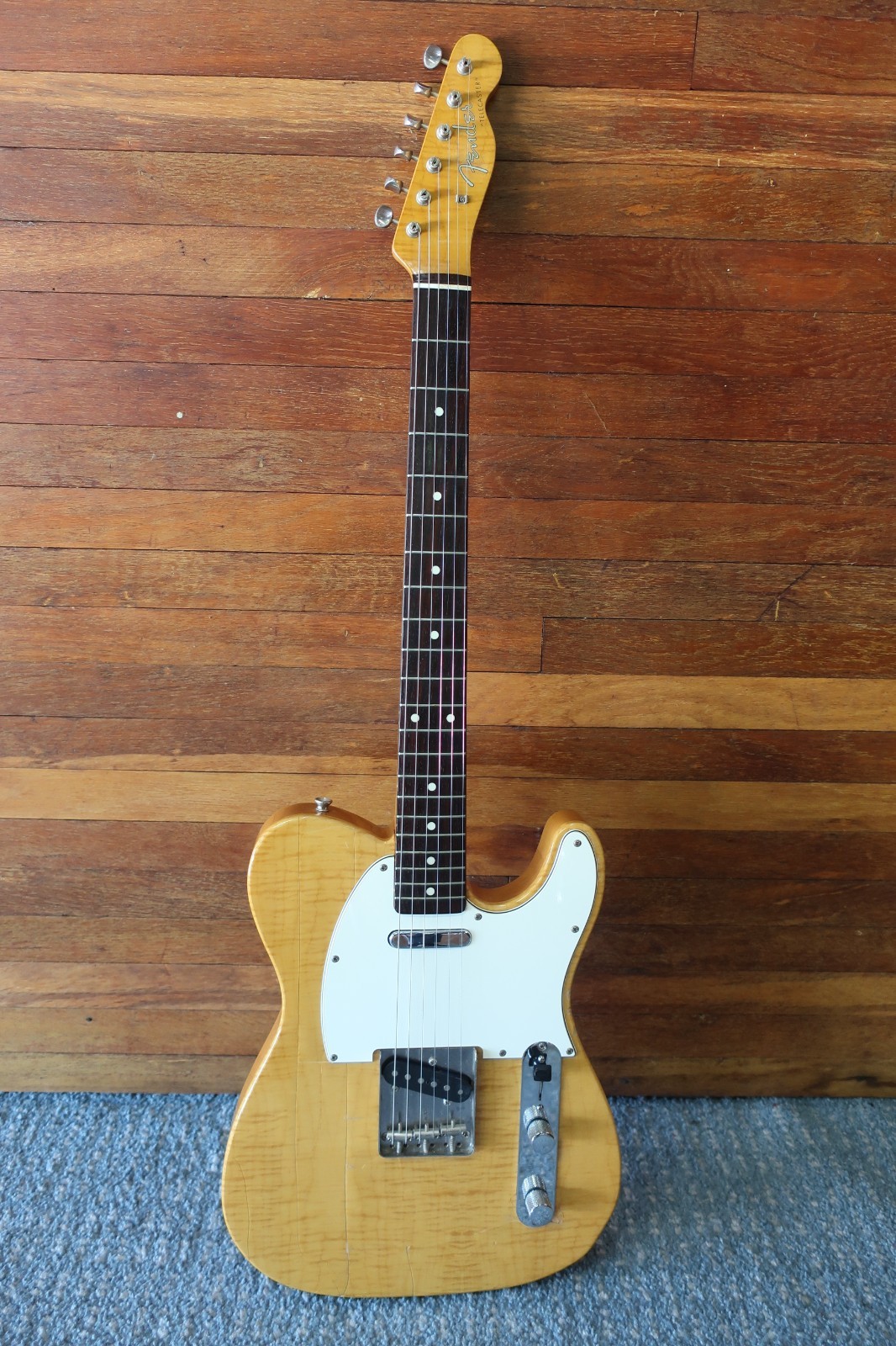 Vintage 1994–1995 Fender Tele Guitar Natural MIJ Japan \