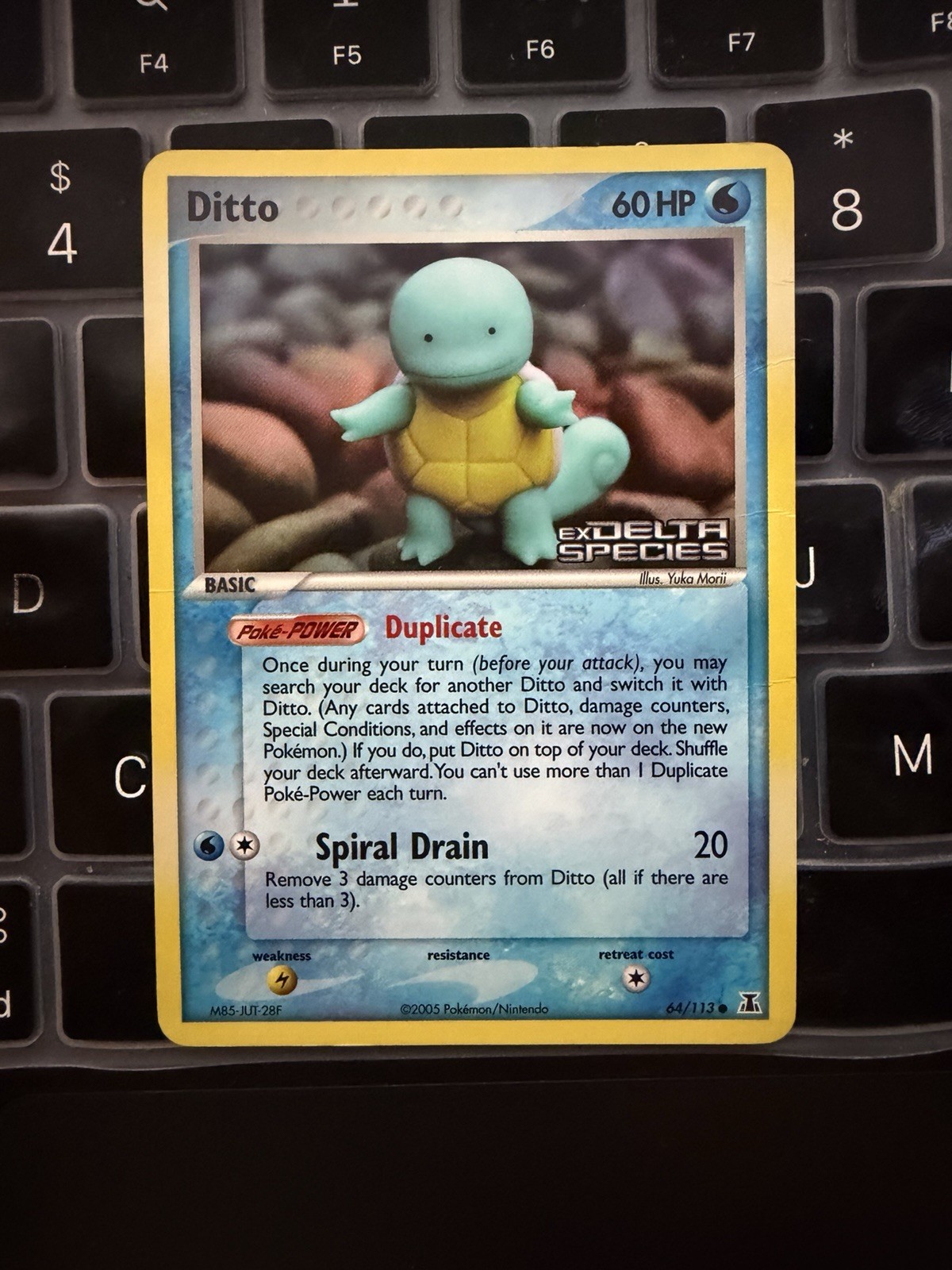 Ditto (Squirtle) 064/113 DeltDelta Species Reverse Holo
