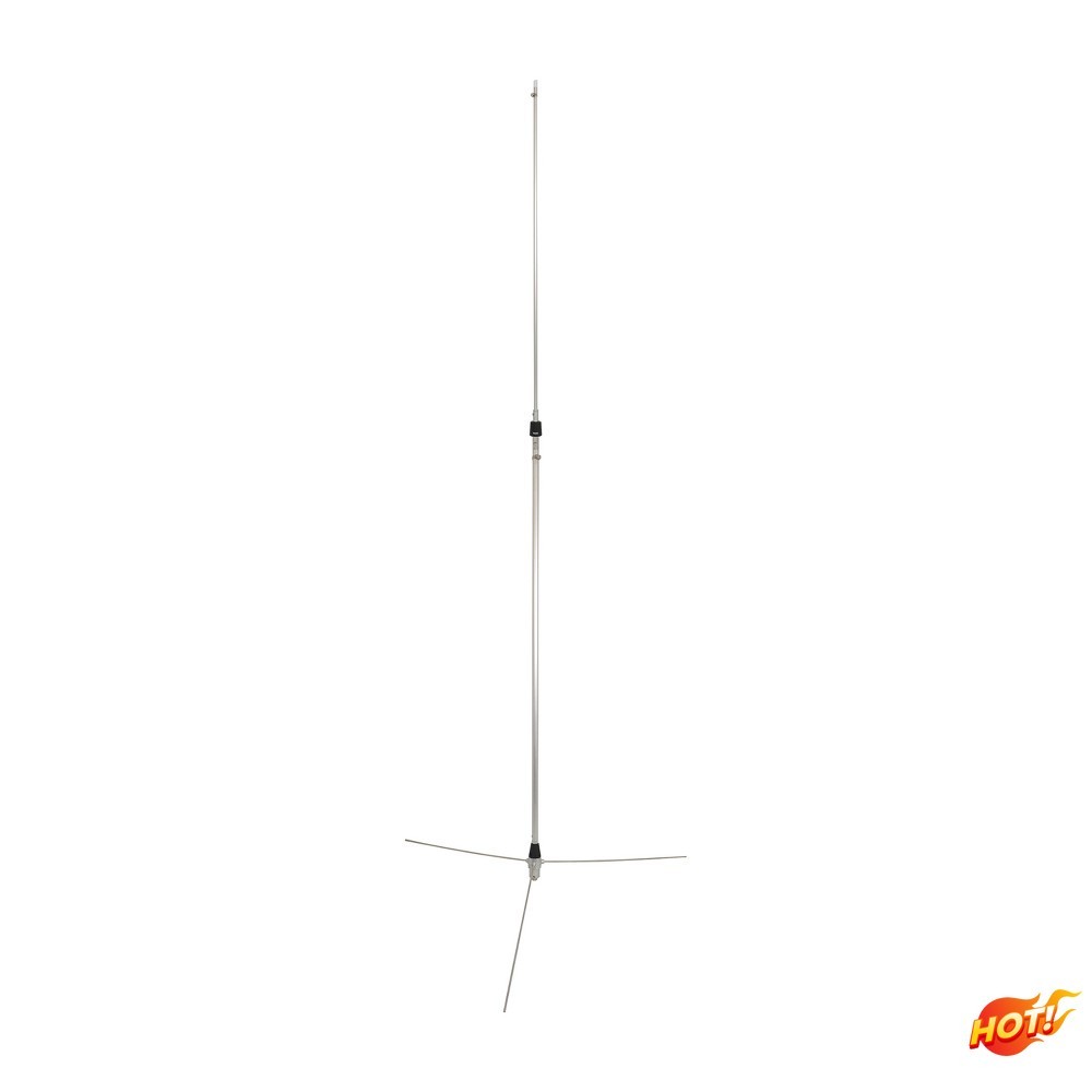 Tram 200W 136-174MHz 6dBd Aluminum Base Antenna, 50-Ohm UHF SO-239, 10 Feet