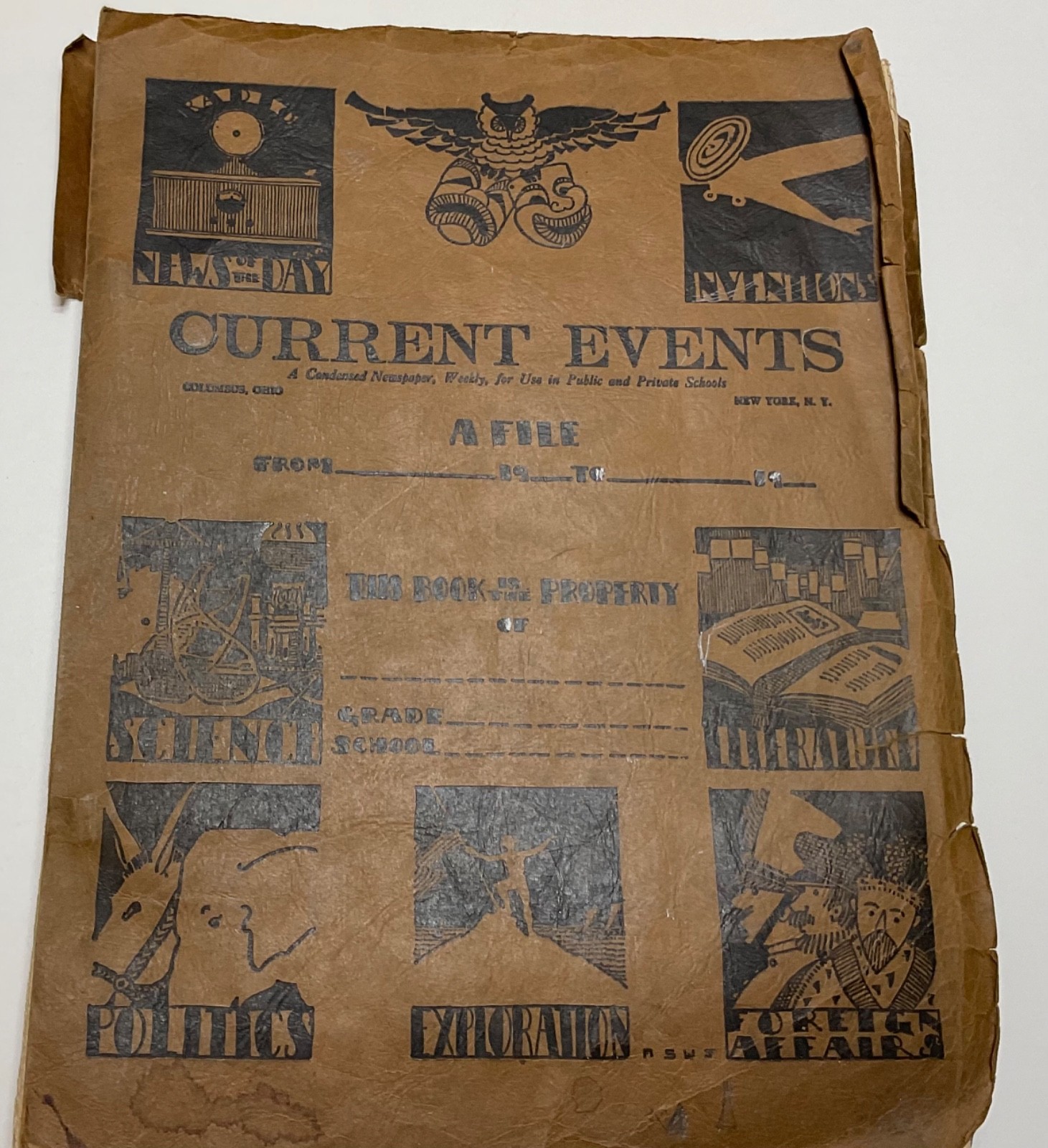 1932 1933 Current Events Bound School Newspapers Depression FDR Hitler 30s
