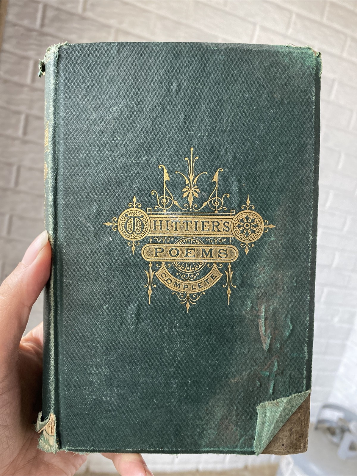 Whittier\'s Complete Poetical Works John Greenleaf Whittier~ Antique 1879 Book Whittier\'s Complete Poetical Works John Greenleaf Whittier~ Antique 1879 Book