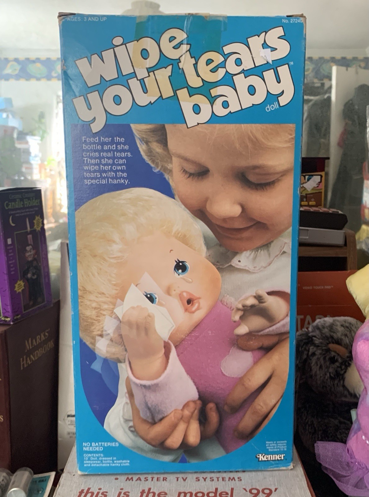 Vintage 1980 Kenner Wipe Your Tears Baby Doll SEALED Rare Doll