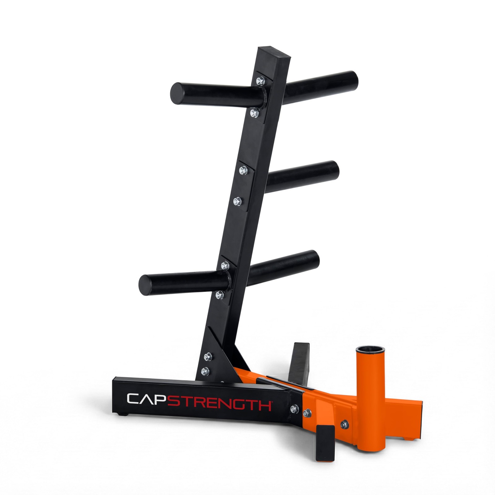 CAP Barbell Olympic Plate Tree Rack, Orange