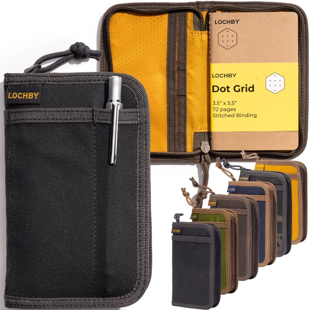 Pocket Journal Tomoe River 3.5 x 5.5 Notebook Waxed Canvas LOCHBY Ideal Daily