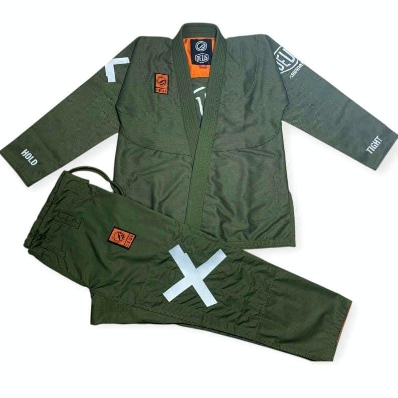 Bjj Gi - Shoyoroll Deus Ex in Olive Green |  Jiu Jitsu Kimono for Bjj Trainings