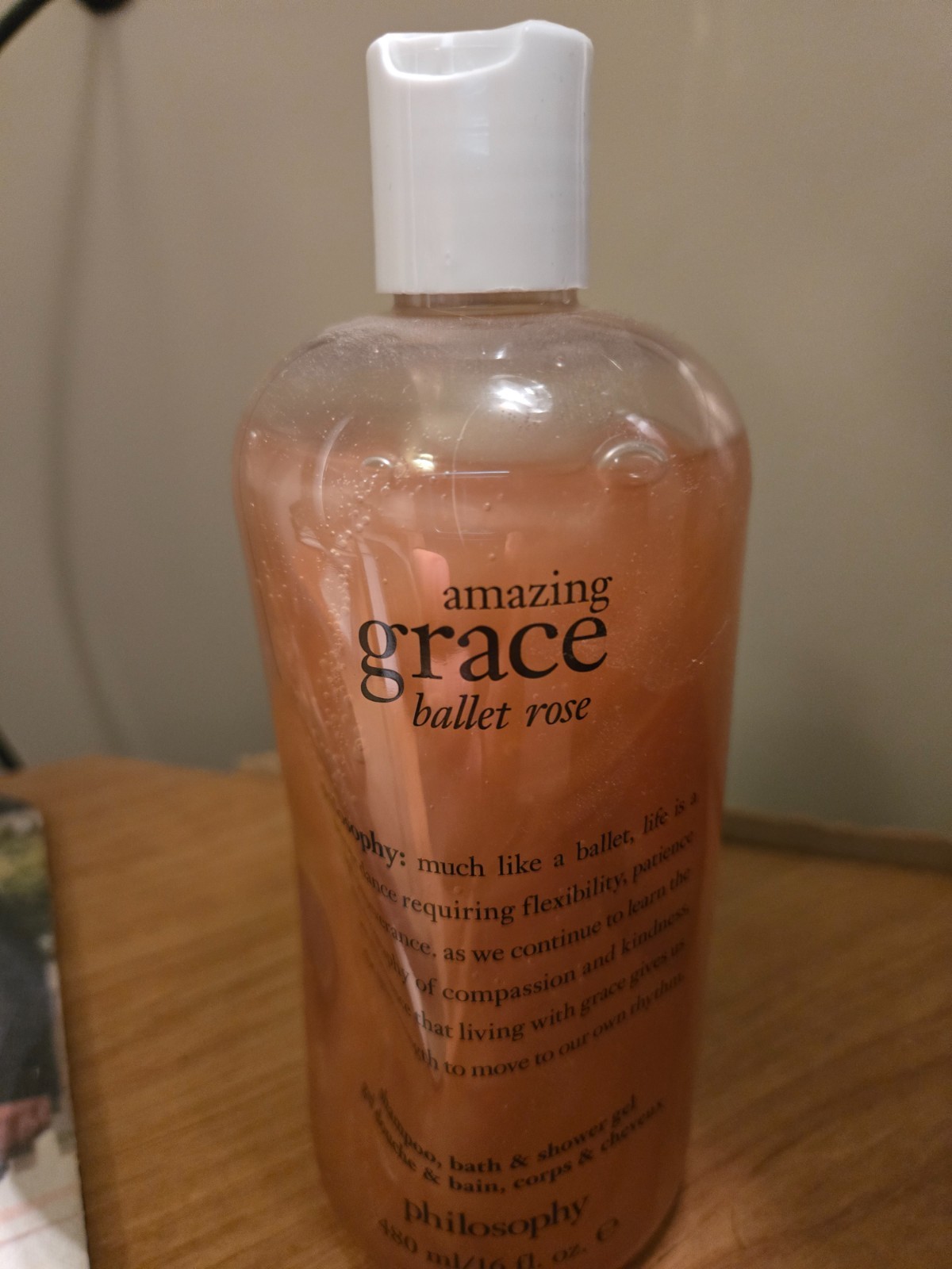 Philosophy Amazing Grace Ballet Rose Shampoo Bath Shower Gel 16 oz Sealed New