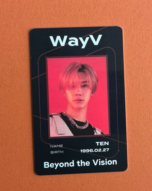 TEN WayV NCT 127  Beyond The Vision photo card 2020 Beyond Live Hard Plastic