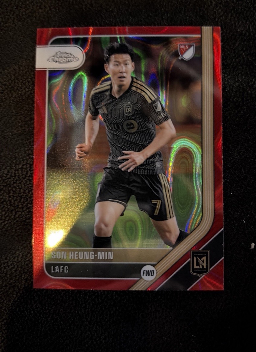 2025 Topps Chrome Mls - Heung-Min Son #68 Red Lava Refractor 2025 Topps Chrome Mls - Heung-Min Son #68 Red Lava Refractor