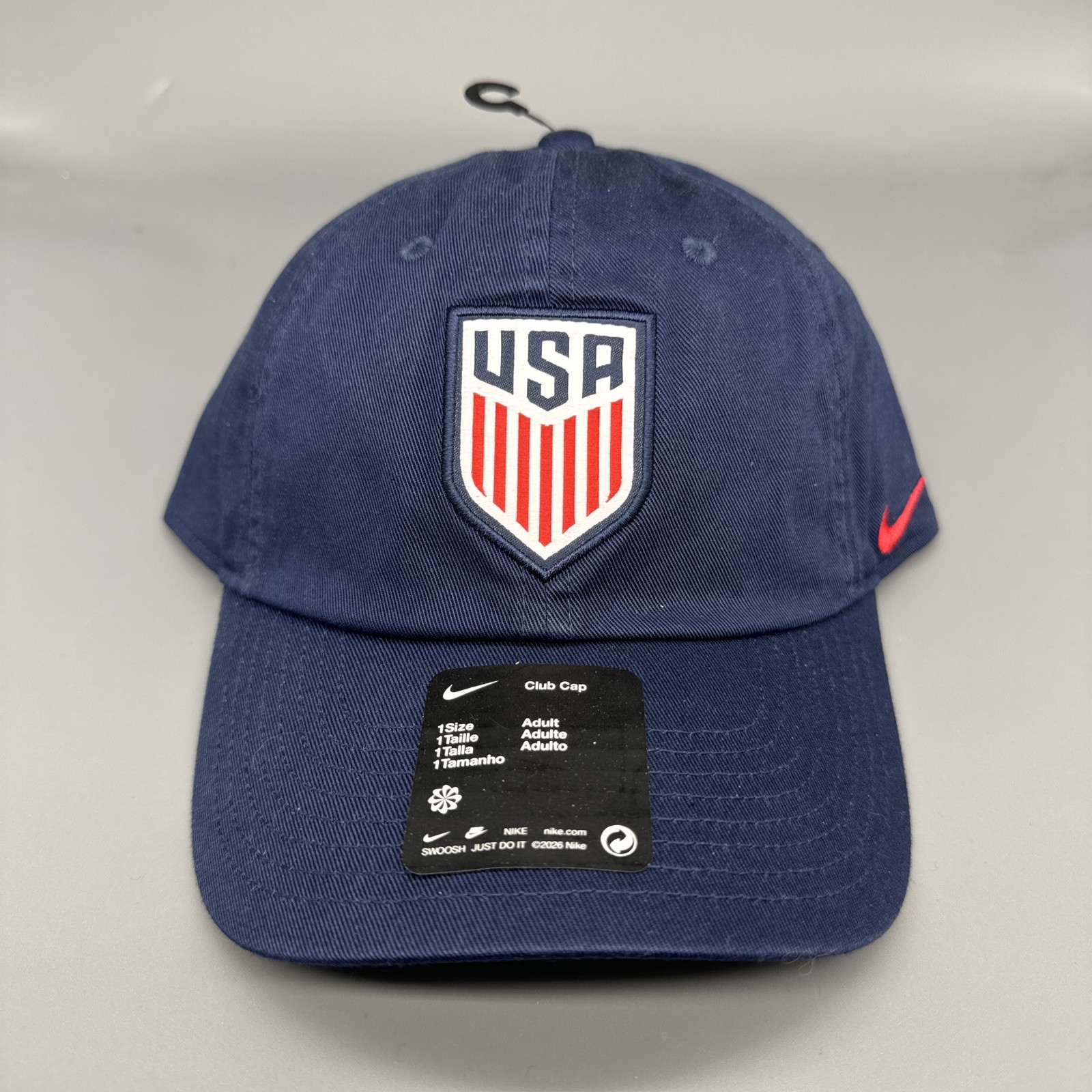 Nike Club USMNT USA Soccer Rise Cap Stars & Stripes Navy Snapback Adjustable Hat Nike Club USMNT USA Soccer Rise Cap Stars & Stripes Navy Snapback Adjustable Hat