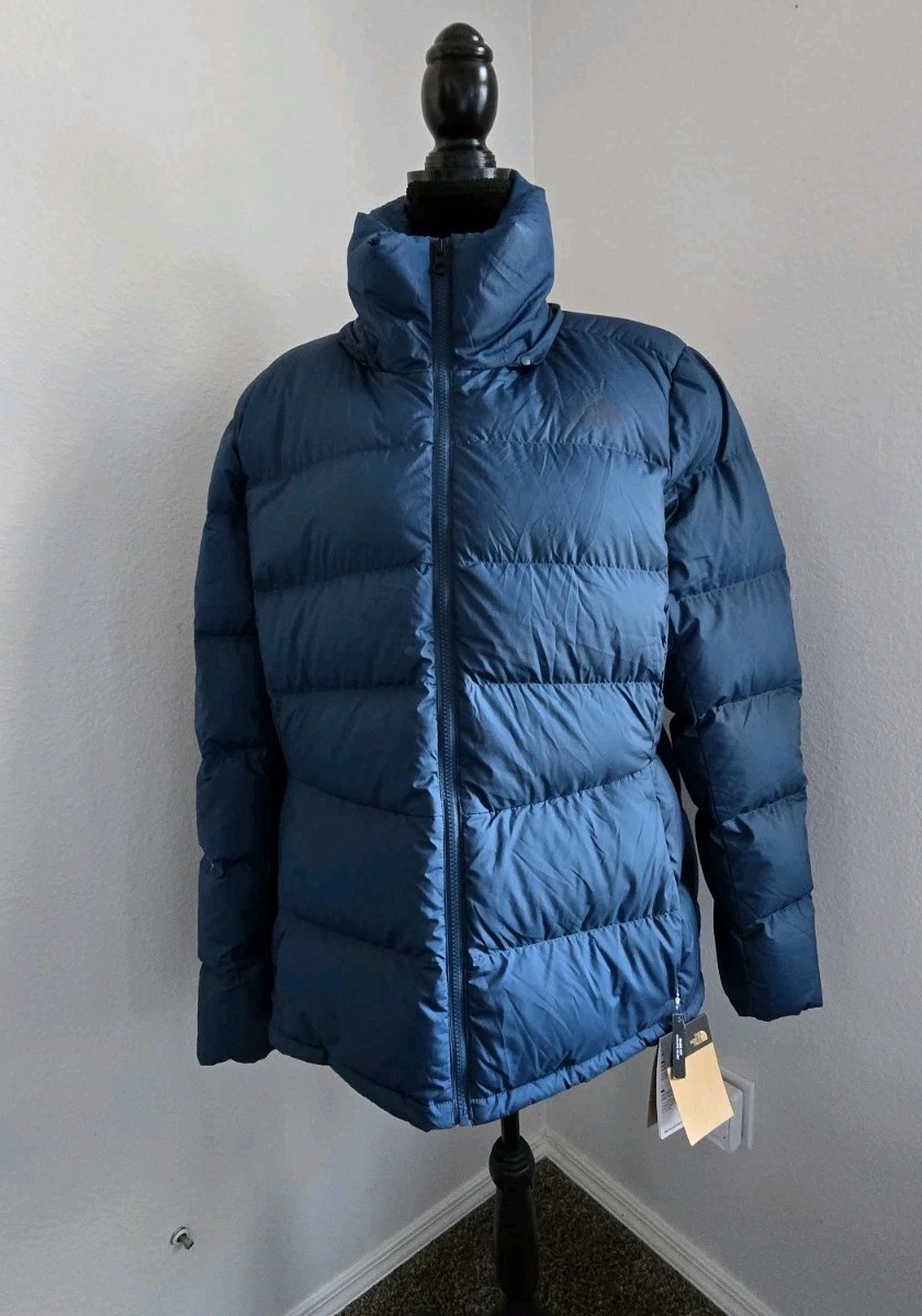 NWT Womens Plus Size 3X North Face Metropolis Blue Down Jacket, 