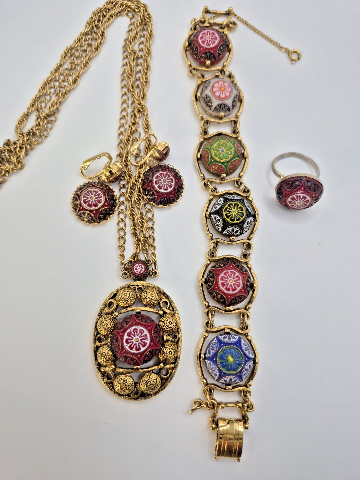 D&E Juliana for Celebrity NY Moroccan Matrix SET Necklace Bracelet Earrings Ring