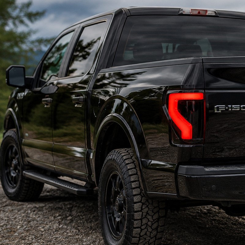 LED Smoked Len Tail Lights For 2009-2014 Ford F-150 F150 Rear Lamps Assemblies