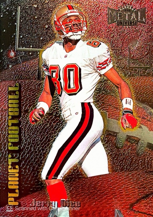 1998 Skybox Metal Universe - Planet Football Jerry Rice #15 1998 Skybox Metal Universe - Planet Football Jerry Rice #15