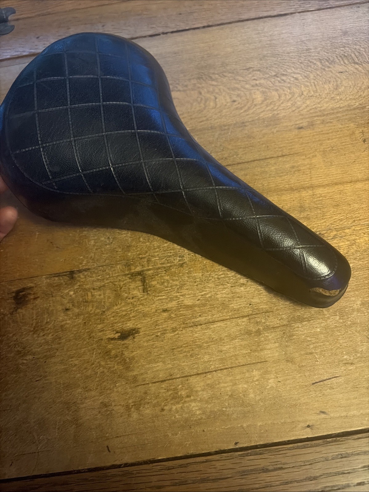 Vintage Quilted Saddle 260 Length 155 mm Wide ~see Pics/condition~ 70s Road Bike