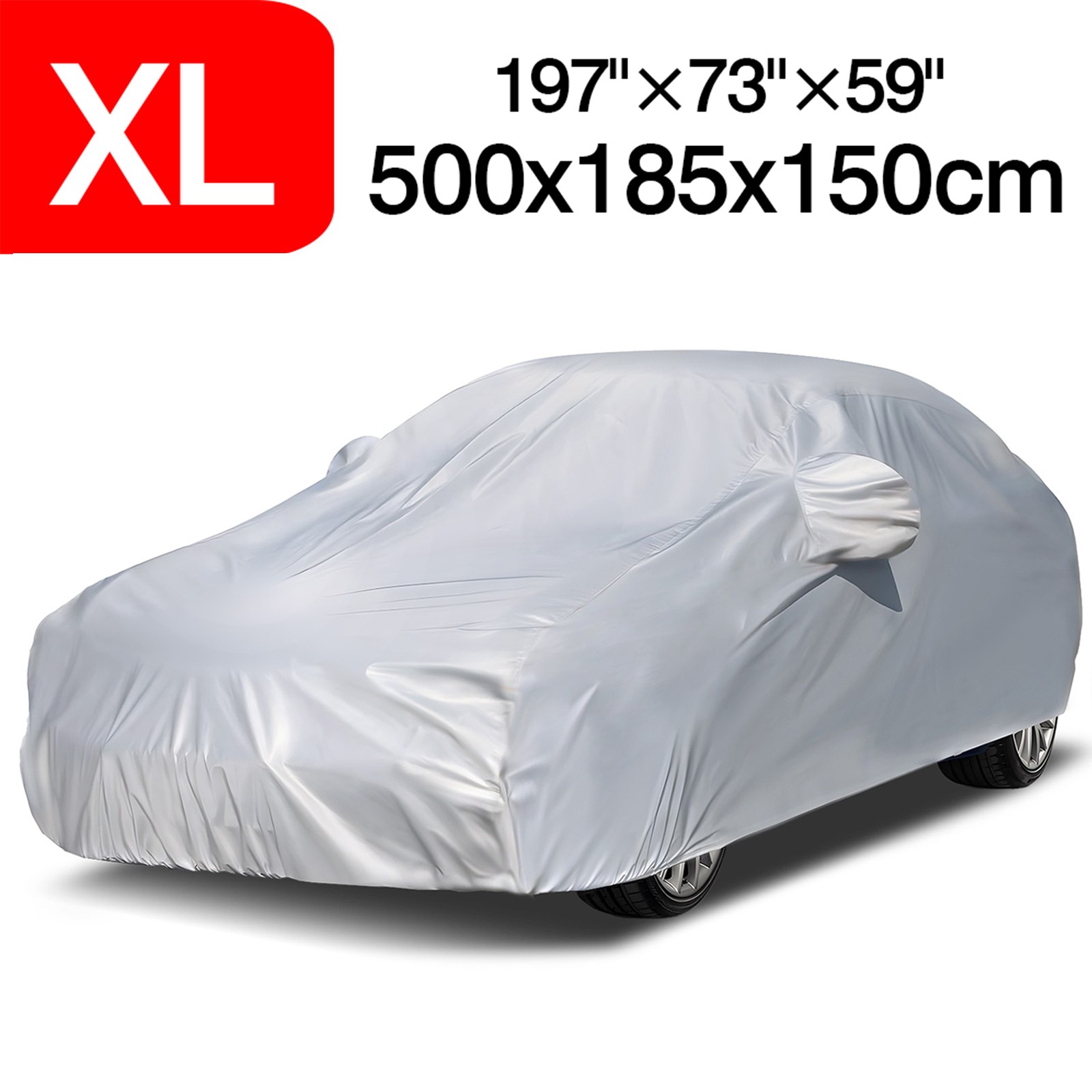 X-Large Car Cover Waterproof Scratch-Resistant All Weather Protection for Sedan