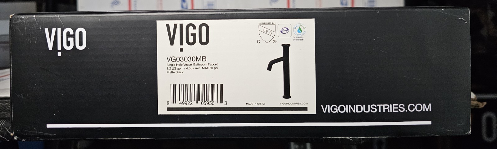Vigo VG03030MB Cass Single Handle 12\