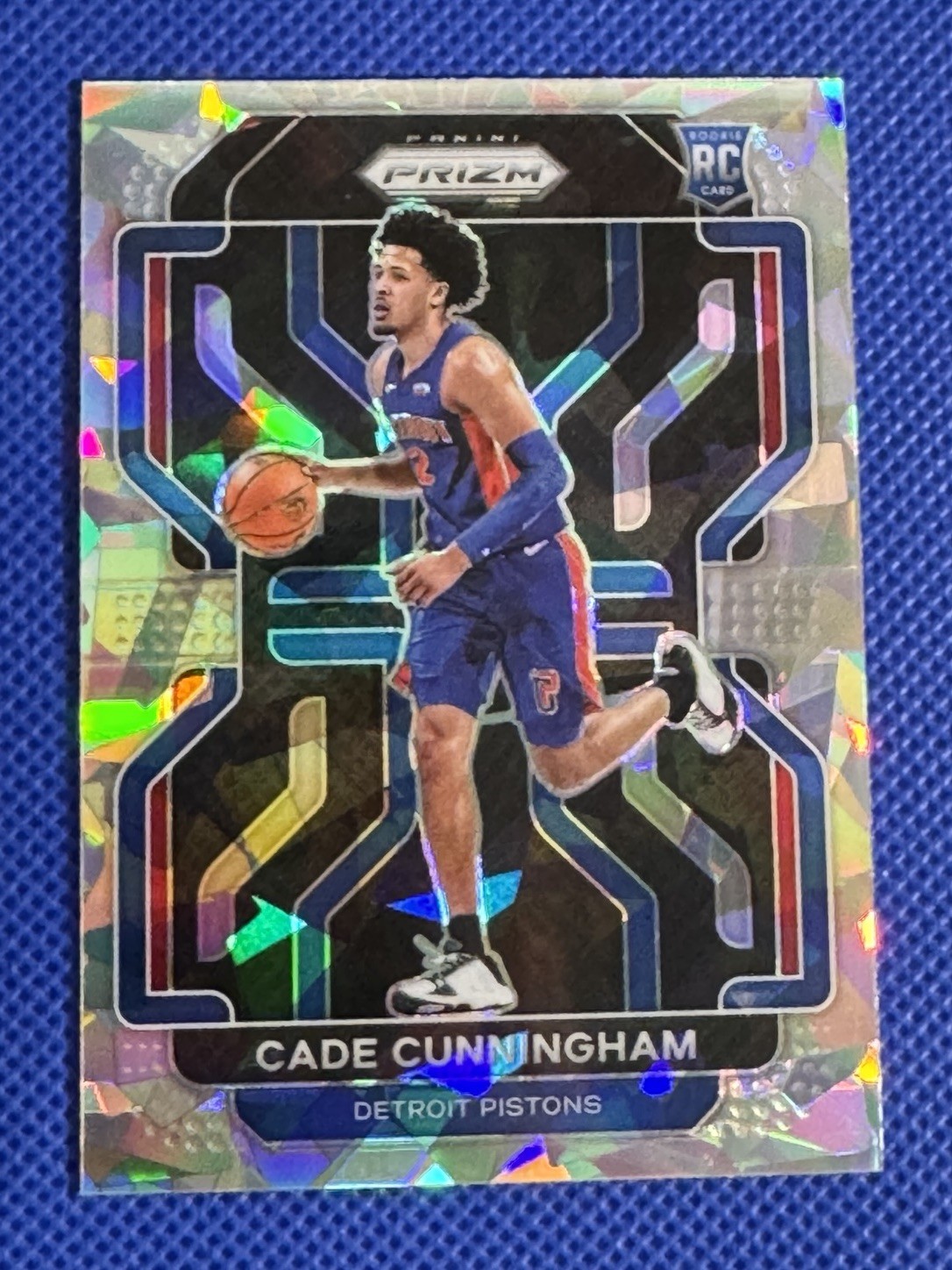 2021-22 Panini Prizm CADE CUNNINGHAM #282 Rookie Cracked Ice Detroit Pistons 🔥