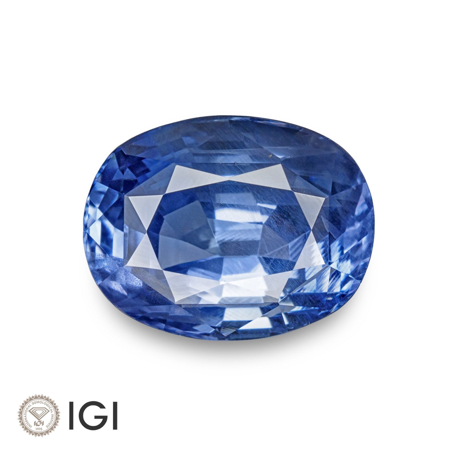 IGI Certified SRI LANKAN Blue Sapphire 4.09 Ct Natural Untreated OVAL Eye-Clean