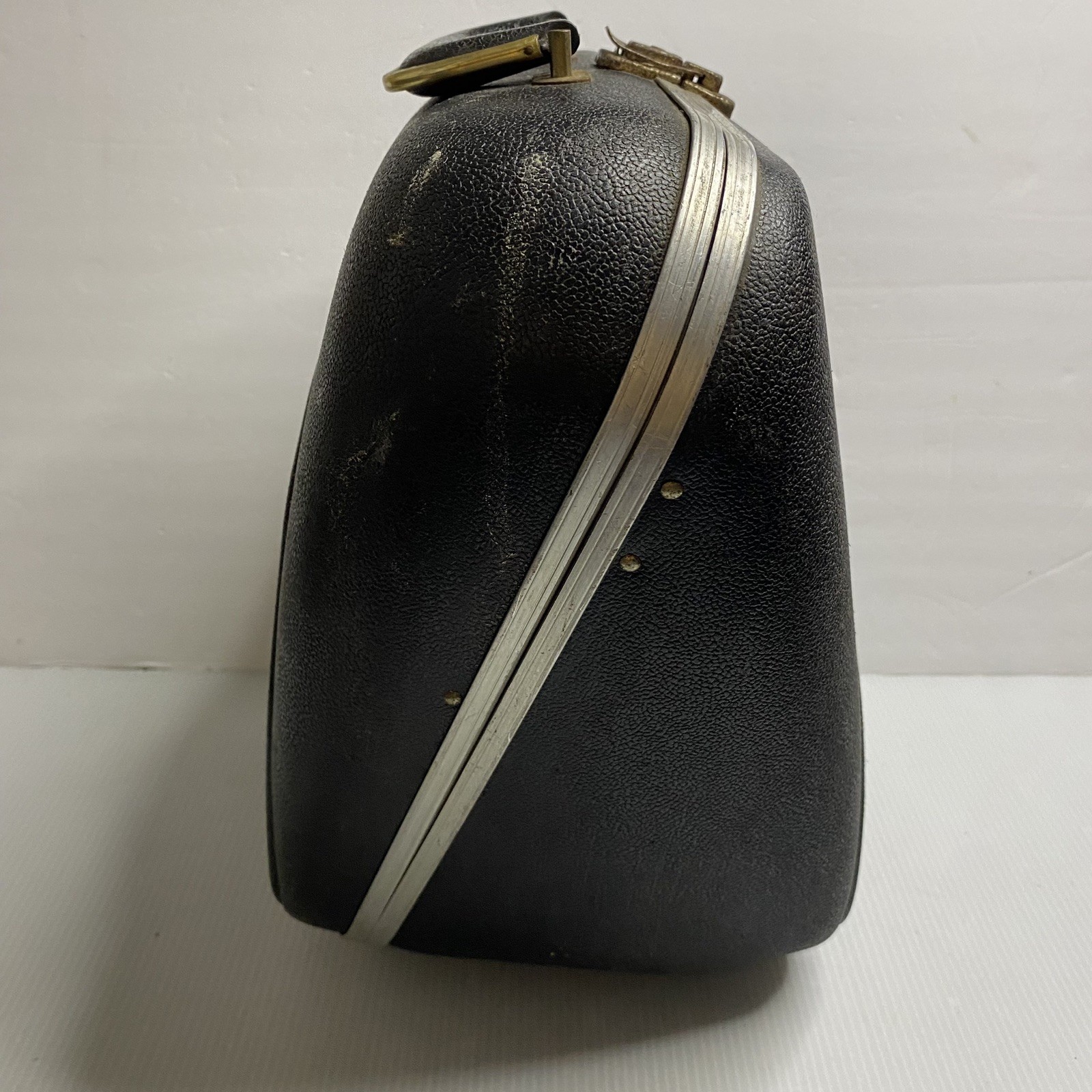 Vintage Bowling Ball Black Hard Case 1960s-70s Leeds Official Size  Rare