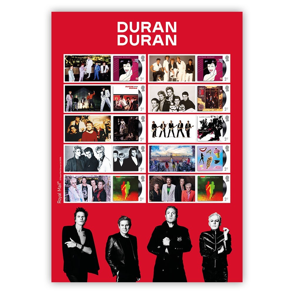 Duran Duran Stamps Collectors Sheet from Royal Mail