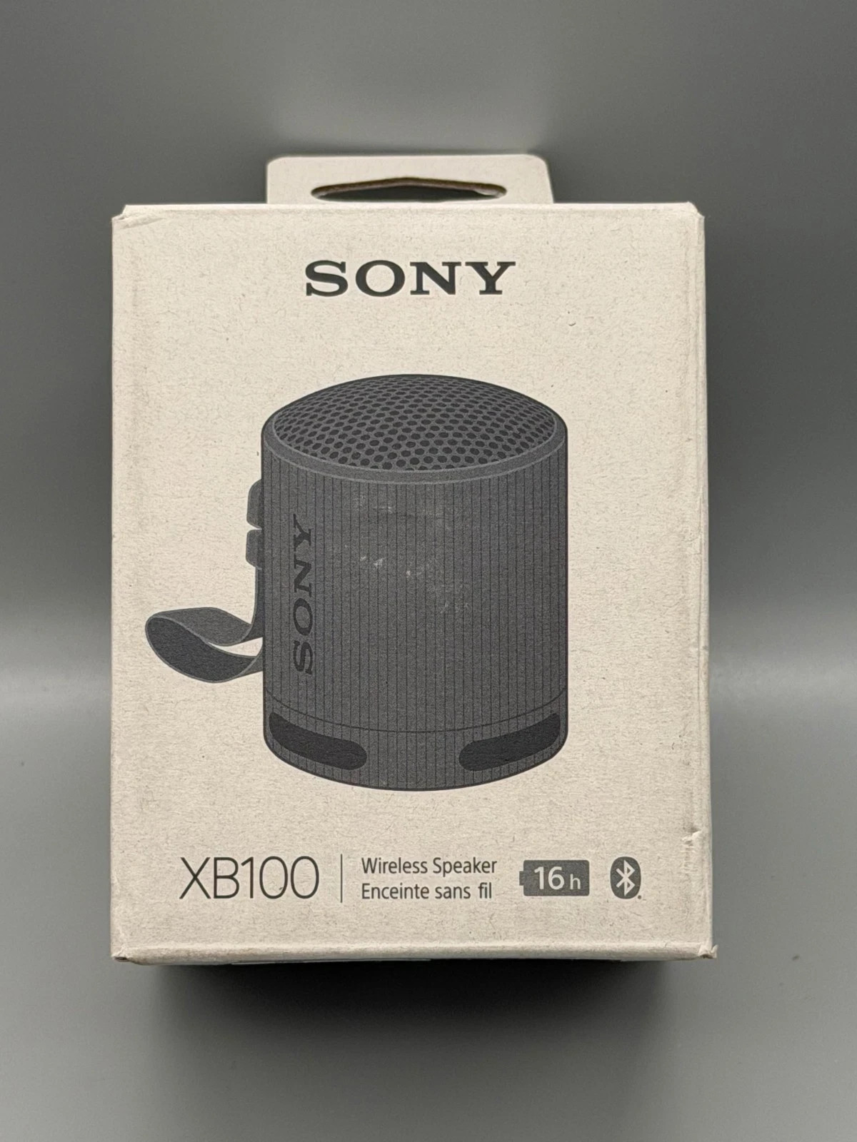 Sony SRS-XB100 Black Portable Bluetooth Speaker IP67 USB-C Open Box