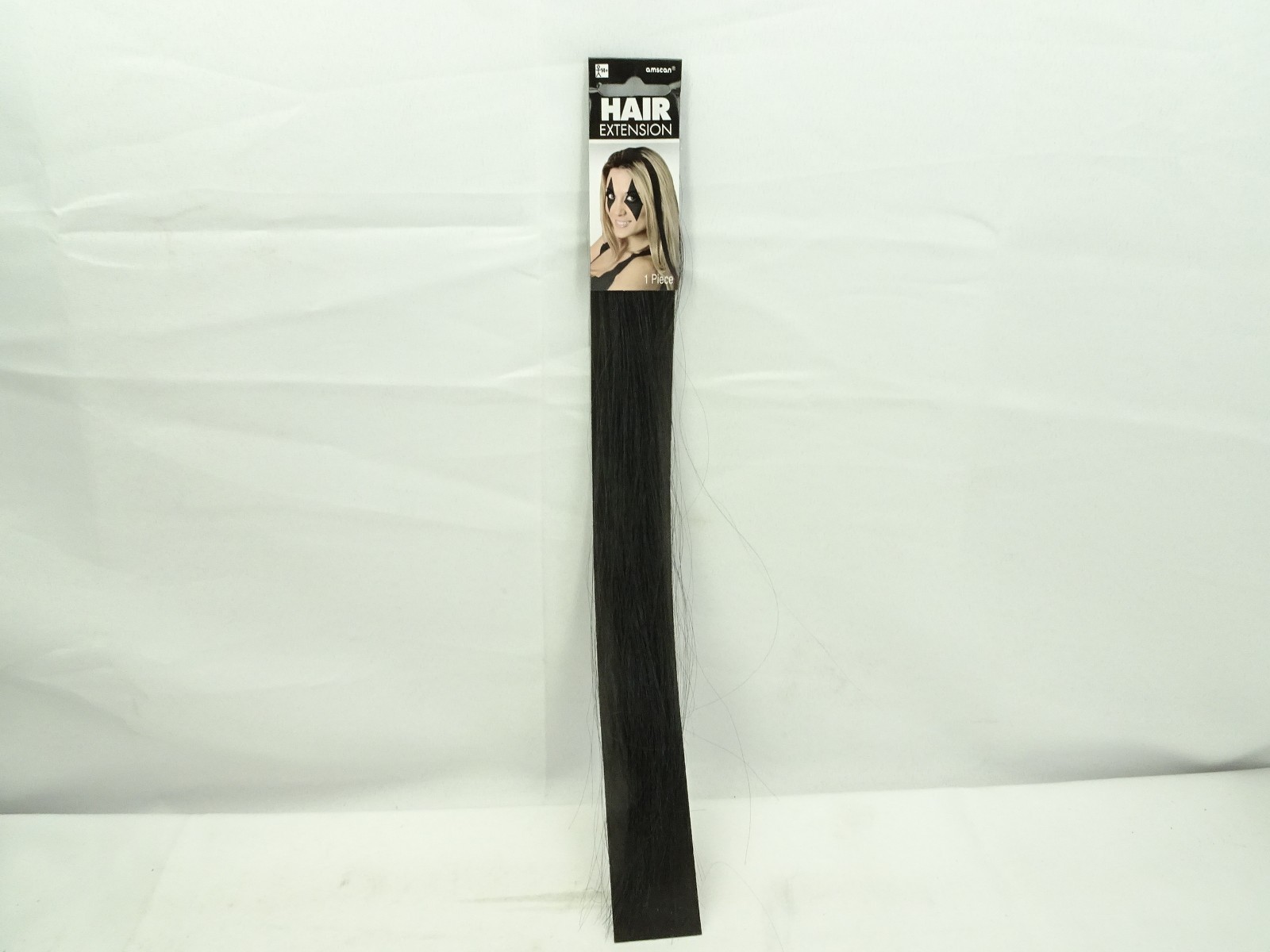 Amscan Black Hair Extensions (1 Pack) Halloween Costume Accessory TF