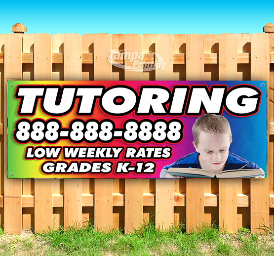 TUTORING Advertising Vinyl Banner Flag Sign 15\