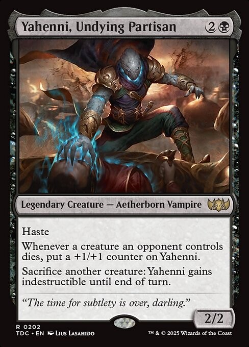 Yahenni, Undying Partisan 202 R Normal TDC MTG NM Yahenni, Undying Partisan 202 R Normal TDC MTG NM