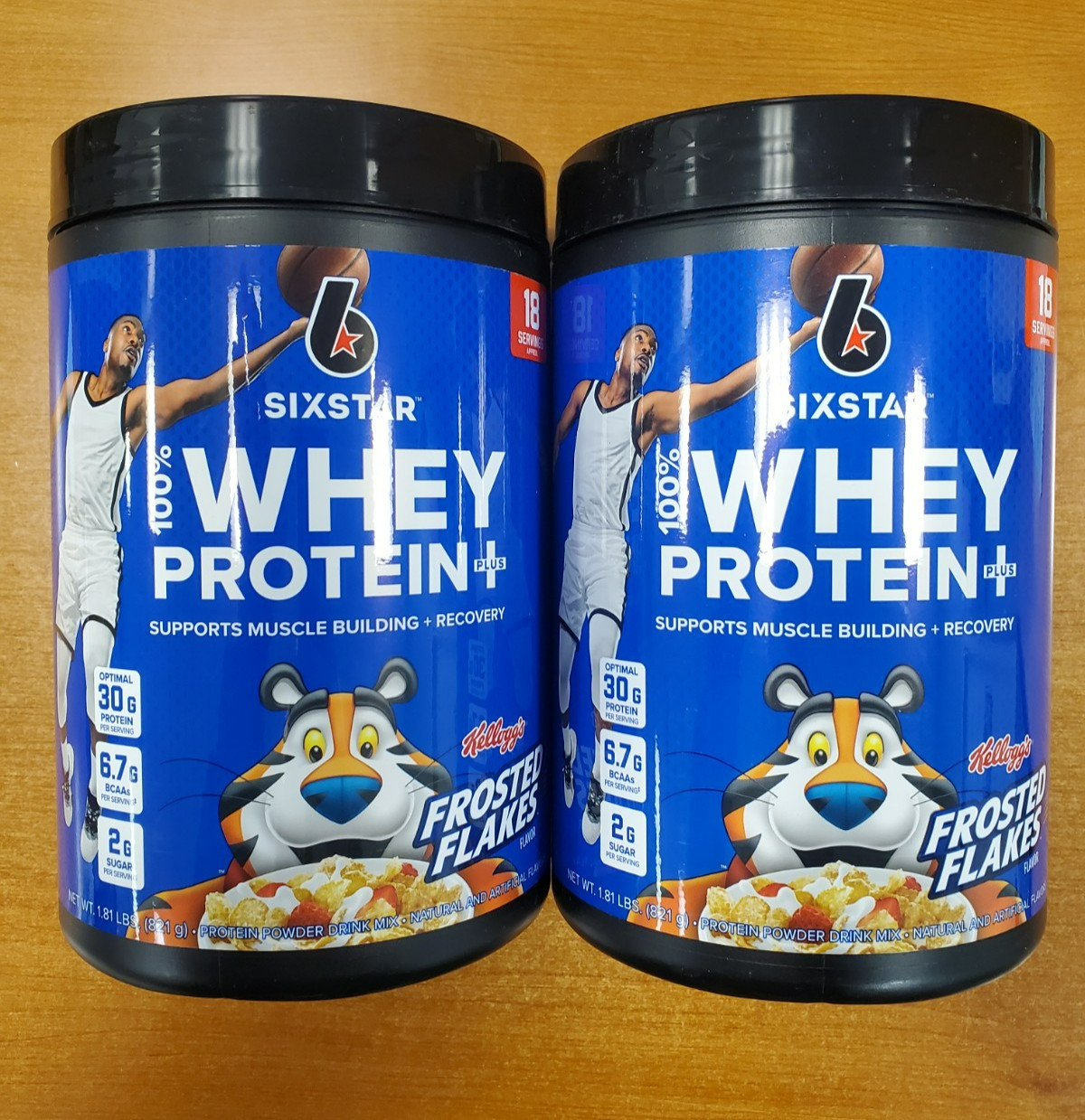 2 Tubs: Six Star Whey Protein+ Frosted Flakes 1.8lbs ea (Exp 10/31/27) 7365-F3A 2 Tubs: Six Star Whey Protein+ Frosted Flakes 1.8lbs ea (Exp 10/31/27) 7365-F3A