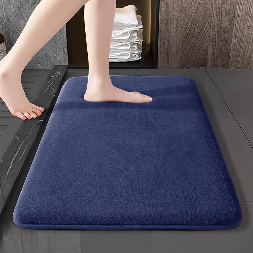 Absorbent Non-Slip Soft Bath Mat velvet floor PVC Non-Slip Backing Universal Rug