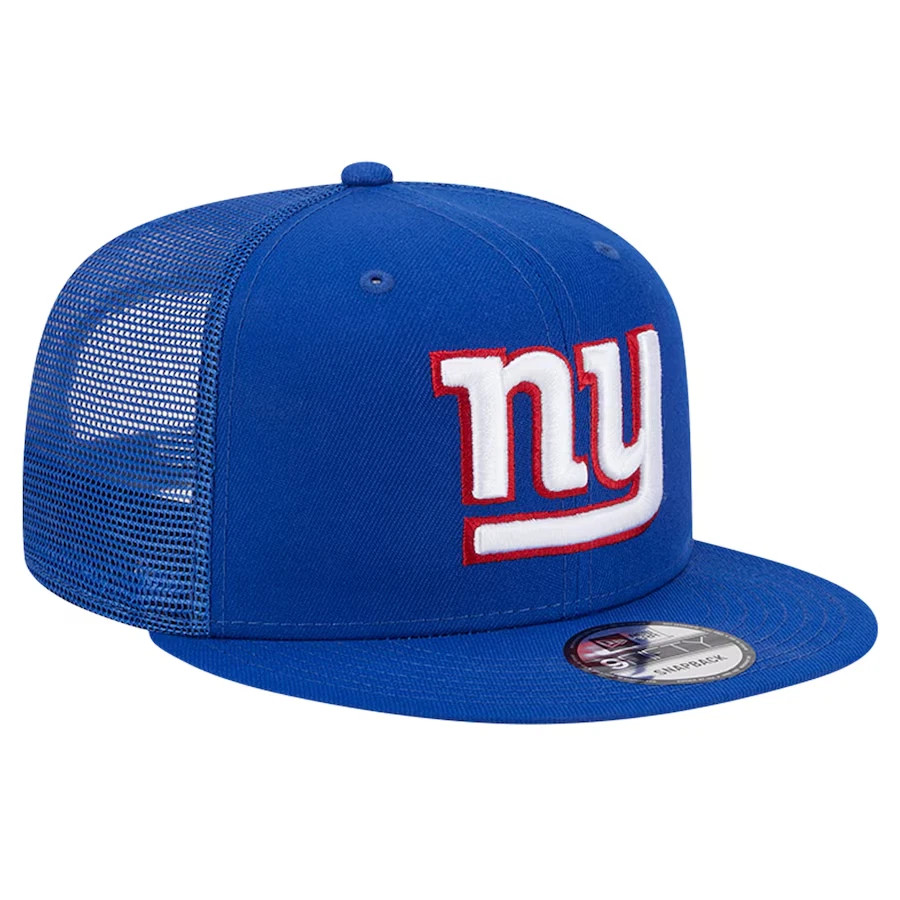 New York Giants New Era Classic Trucker 950 9FIFTY Adult Snapback Hat Blue New York Giants New Era Classic Trucker 950 9FIFTY Adult Snapback Hat Blue