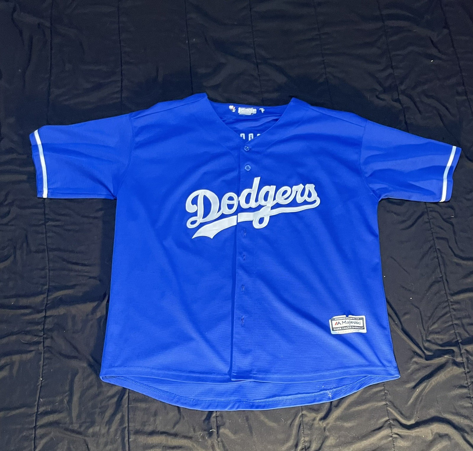 Majestic Cool Base Los Angeles Dodgers Walker Buehler #21 Blue Jersey Size XL