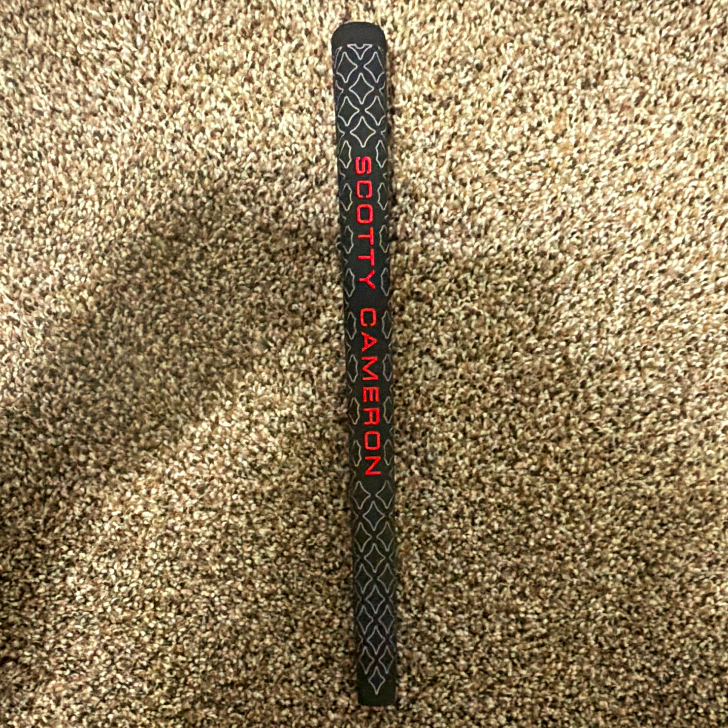 Scotty Cameron Rubber Golf Club Grip - Black/Red with Scotty Cameron Text