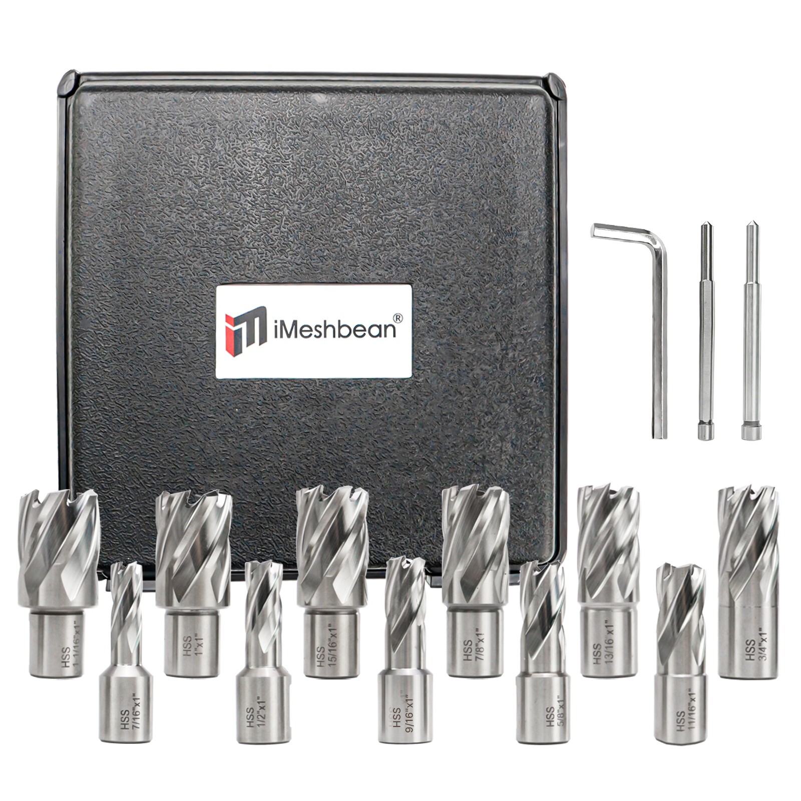 14Pcs HSS Annular Cutter Set Weldon Shank Magnetic Drill Bits 1\