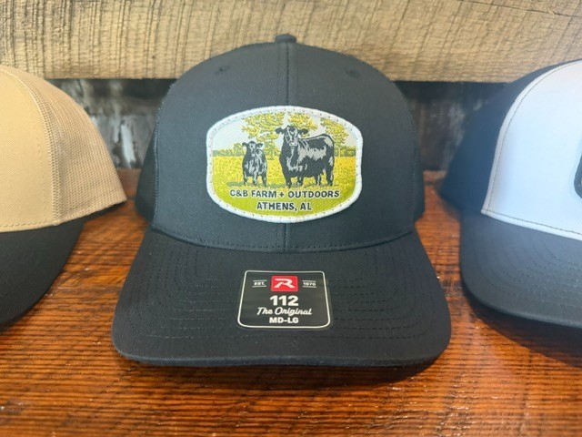 New C&B Farm + Outdoors Richardson 112 Hat Black Cattle Patch Athens Alabama