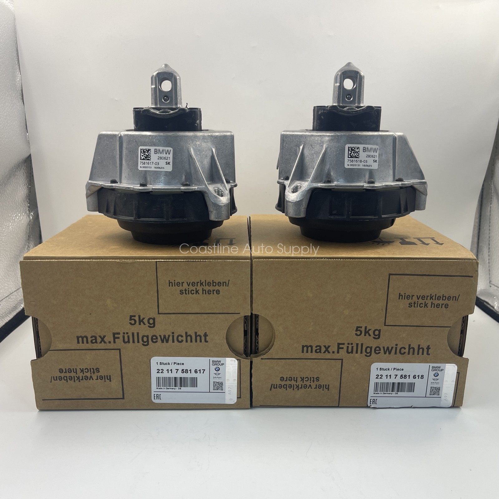 2Pcs Left Right Engine Motor Mount 22117581617 FOR BMW 330i 430i 2.0L 2019-2023 2Pcs Left Right Engine Motor Mount 22117581617 FOR BMW 330i 430i 2.0L 2019-2023
