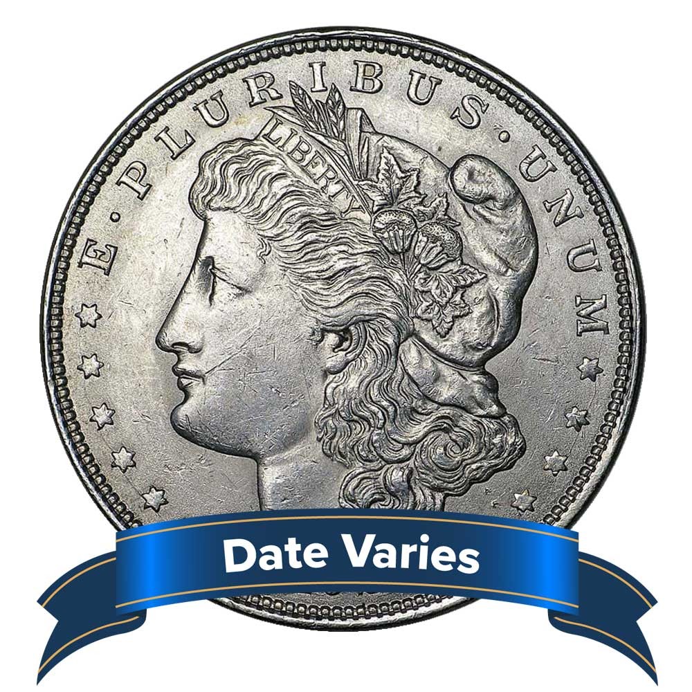 1878 to 1904 $1 Morgan Silver Dollar Brilliant Uncirculated 1878 to 1904 $1 Morgan Silver Dollar Brilliant Uncirculated
