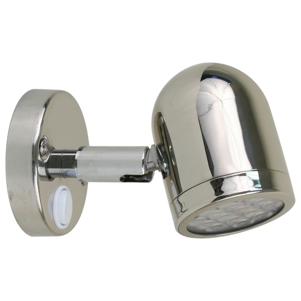 Scandvik LED 304 Stainless Steel LED Reading Light - 8-30V 19053P UPC 7861421...