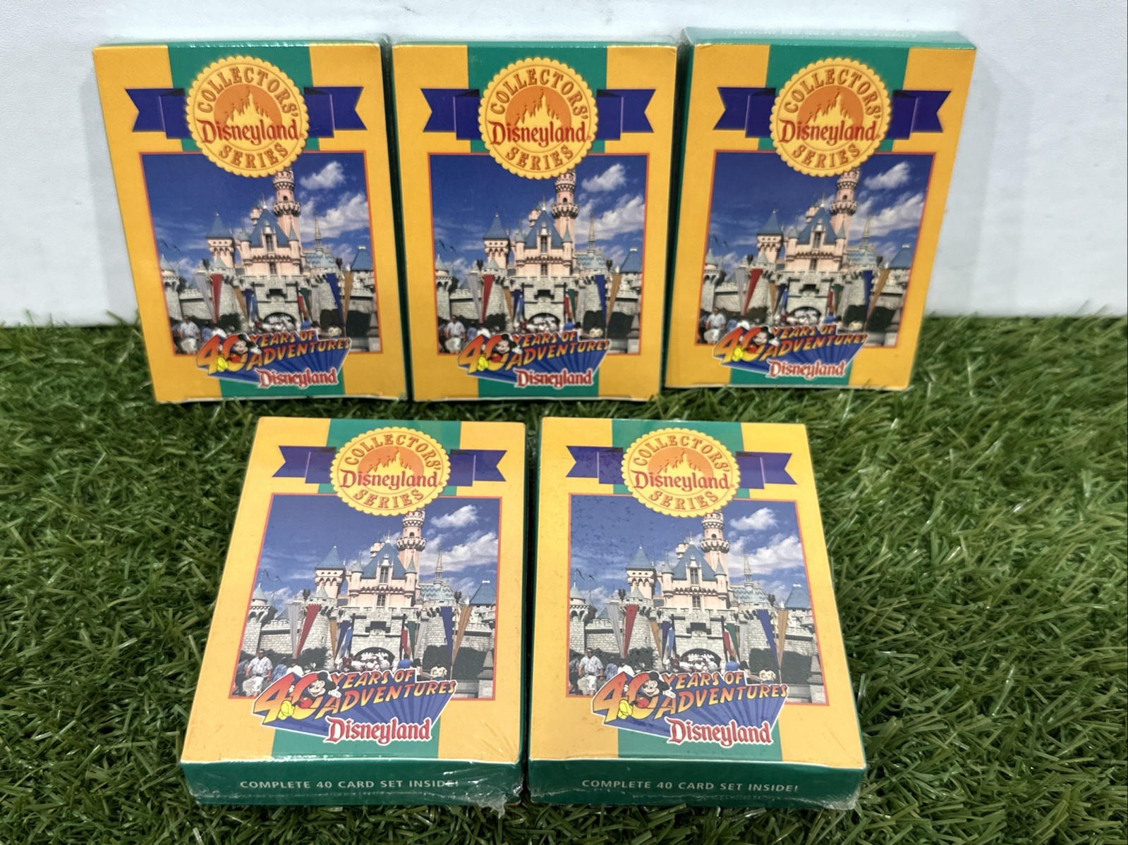 Disneyland 40th Anniversary Trading Cards Rare NIB Unopened Lot Of 5 Disneyland 40th Anniversary Trading Cards Rare NIB Unopened Lot Of 5