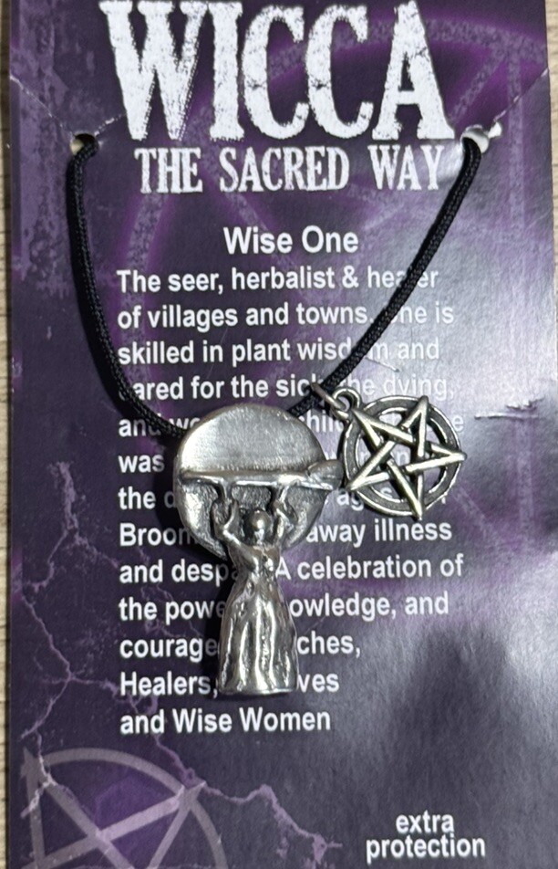 The Wise One Pewter Pendant Pagan Wiccan New Made USA