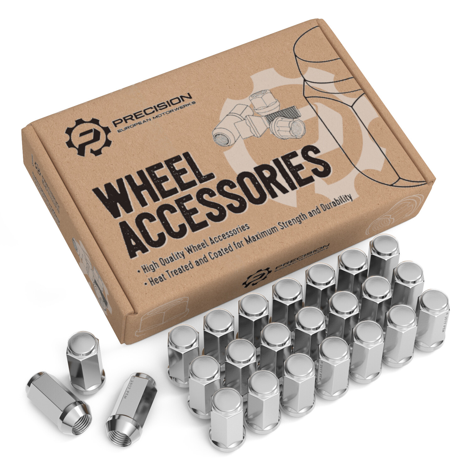 24pc Silver Bulge Lug Nuts 14x2 Course Thread for Ford Expedition F150 Navigator 24pc Silver Bulge Lug Nuts 14x2 Course Thread for Ford Expedition F150 Navigator