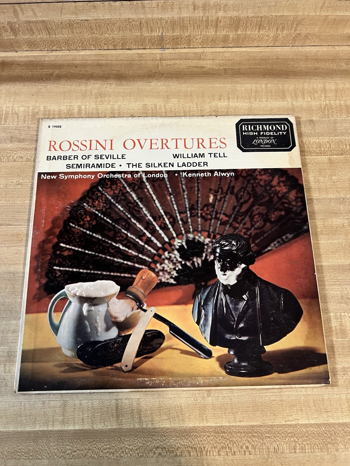 Rossini Overtures Kenneth Alwyn Richmond B 19058 London Records Mono LP