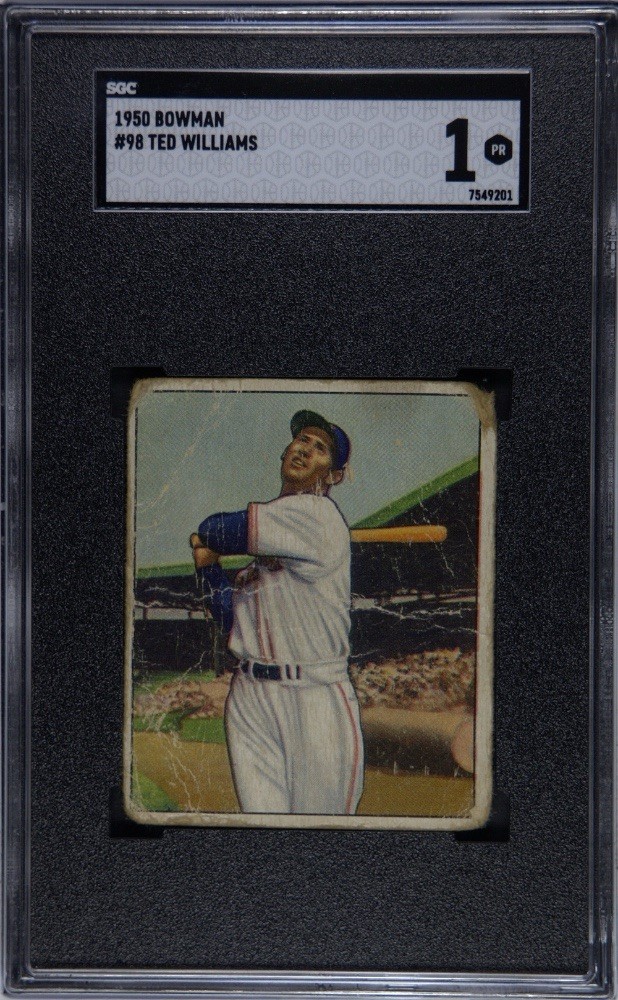 1950 Bowman Ted Williams SGC 1
