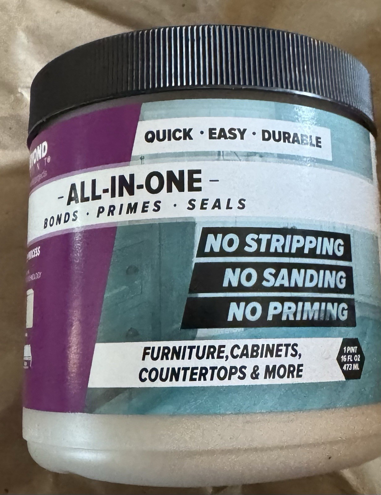 Beyond Paint All-In-One Matte Linen Water-Based Sealer Primer 1 pt Durable