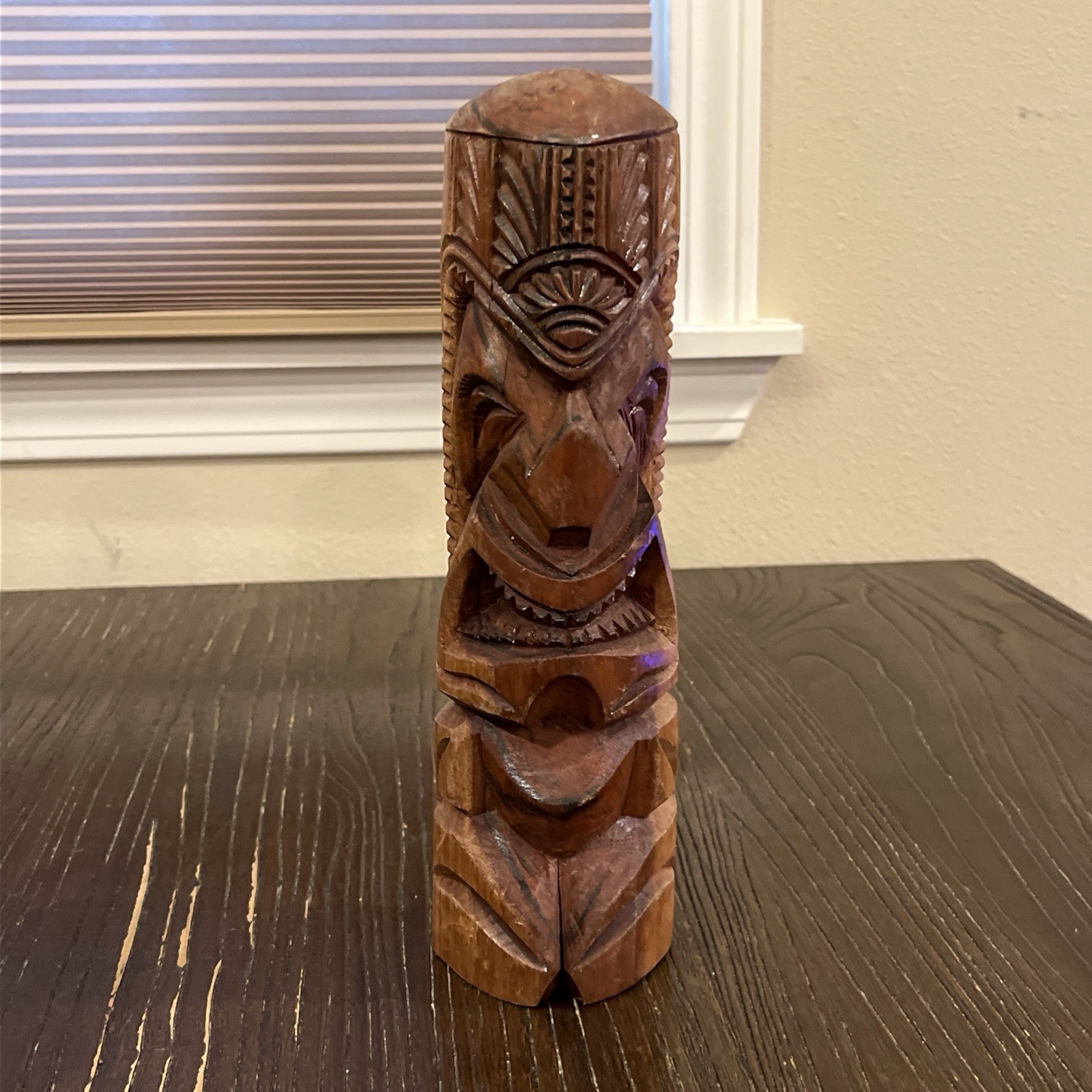 Vtg Hand Carved Wood Tiki God Totem Statue Tonga Bar Art 10 Vtg Hand Carved Wood Tiki God Totem Statue Tonga Bar Art 10