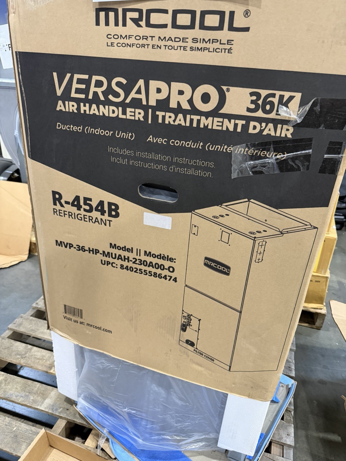 NEW MRCOOL VersaPro 36K MVP-36-HP-MUAH-230A00-O Air Handler Ducted Indoor Unit NEW MRCOOL VersaPro 36K MVP-36-HP-MUAH-230A00-O Air Handler Ducted Indoor Unit